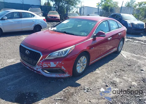 2016 Hyundai Sonata Hybrid Se z USA, uszkodzony, nr VIN KMHE24L1XGA027007